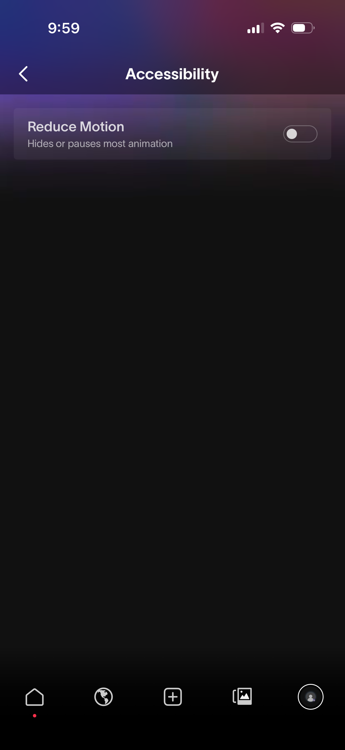 partiful navigation screenshot